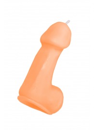 Оранжевая свеча в форме пениса - 47 гр. - Pecado - купить с доставкой в Брянске