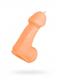 Оранжевая свеча в форме пениса - 47 гр. - Pecado - купить с доставкой в Брянске