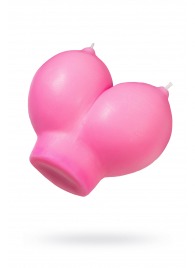 Розовая свеча «Сиськи» - 150 гр. - Pecado - купить с доставкой в Брянске