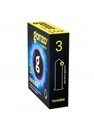 Супертонкие презервативы Ganzo Invisible - 3 шт. - Ganzo - купить с доставкой в Брянске