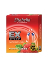 Стимулирующая насадка Sitabella Extender  Клубника - Sitabella - купить с доставкой в Брянске