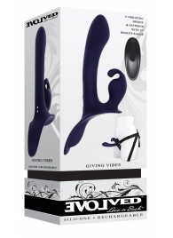 Женский страпон с вибрацией Giving Vibes - Evolved купить в Брянске с доставкой в Orgasmix.ru Женский страпон с вибрацией Giving Vibes - Evolved - купить с доставкой в Брянске