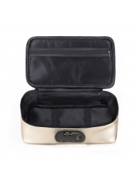 Золотистая сумочка для хранения игрушек Discreet Box - Dorcel - купить с доставкой в Брянске