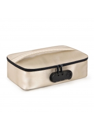 Золотистая сумочка для хранения игрушек Discreet Box - Dorcel - купить с доставкой в Брянске