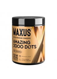Точечные презервативы MAXUS 2000 Amazing Dots с железным кейсом - 12 шт. - Maxus - купить с доставкой в Брянске