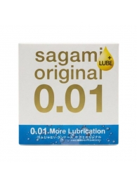 Увлажнённый презерватив Sagami Original 0.01 Extra Lub - 1 шт. - Sagami - купить с доставкой в Брянске