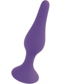 Фиолетовая анальная втулка Silcone Purple Plug Large - 12,5 см. - Boys of Toys в Брянске Фиолетовая анальная втулка Silcone Purple Plug Large - 12,5 см. - Boys of Toys