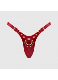 Красный пояс для фиксации насадок Strap-On-Me Leatherette Harness Fabulous - Strap-on-me - купить с доставкой в Брянске