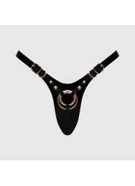 Черный пояс для фиксации насадок Strap-On-Me Leatherette Harness Fabulous - Strap-on-me - купить с доставкой в Брянске