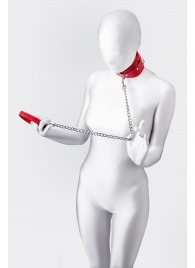 Красный ошейник с подкладкой из меха - ToyFa - купить с доставкой в Брянске