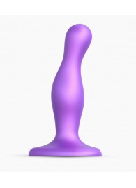 Фиолетовая насадка Strap-On-Me Dildo Plug Curvy size S - Strap-on-me - купить с доставкой в Брянске