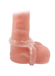 Прозрачное двойное эрекционное кольцо - Sex Expert - в Брянске купить с доставкой