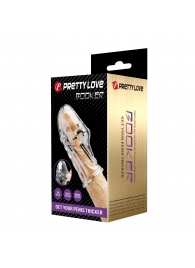 Прозрачная насадка на пенис Booker - 8 см. - Baile - в Брянске купить с доставкой