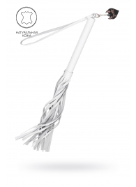 Белая кожаная плеть - 50 см. - Pecado - купить с доставкой в Брянске