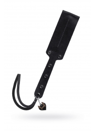 Черный кожаный пэддл - 32 см. - Pecado - купить с доставкой в Брянске