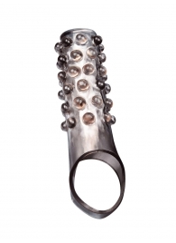 Дымчатая насадка на пенис с выпуклостями - 11 см. - Sex Expert - в Брянске купить с доставкой