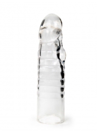 Прозрачная закрытая насадка на член - 15 см. - Sex Expert - в Брянске купить с доставкой