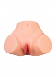 Телесный реалистичный мастурбатор-полуторс с 2 любовными входами - No Name - в Брянске купить с доставкой
