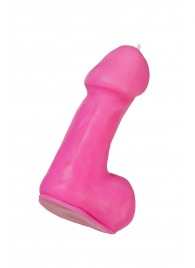 Розовая свеча в форме пениса - 47 гр. - Pecado - купить с доставкой в Брянске