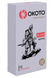 Точечные презервативы OKOTO Dotted - 12 шт. - Sitabella - купить с доставкой в Брянске