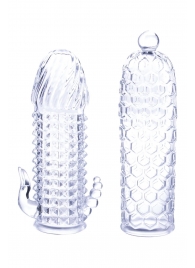 Набор из 2 прозрачных насадок на член Seductive Tickler Sleeves Set - NMC - в Брянске купить с доставкой