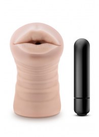 Телесный мастурбатор-ротик Nicole Vibrating Masturbator - Blush Novelties - в Брянске купить с доставкой