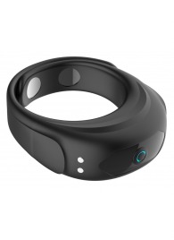Черное эрекционное виброкольцо на ремешках - Boys of Toys - в Брянске купить с доставкой