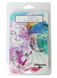 Набор из 3 эрекционных прозрачных колец - Boys of Toys - в Брянске купить с доставкой