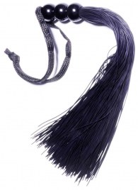 Черная силиконовая плетка - 25,4 см. - Boys of Toys - купить с доставкой в Брянске