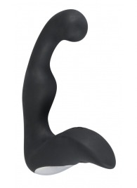 Черный перезаряжаемый стимулятор простаты с вибрацией - 14,6 см. - Orion - в Брянске купить с доставкой