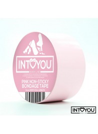 Розовый скотч для фиксации Non-Sticky Bondage Tape - 15 м. - Intoyou - купить с доставкой в Брянске