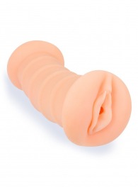 Телесный двусторонний мастурбатор с вибропулей и эрекционными кольцами в комплекте - Sexy Girl - в Брянске купить с доставкой