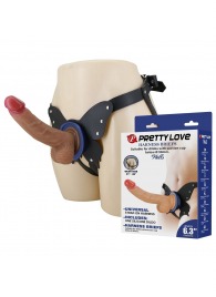 Поясной страпон Wells: трусики в форме бабочки и фаллоимитатор-насадка - Baile - купить с доставкой в Брянске