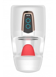 Белый мастурбатор с язычком и возвратно-поступательными движениями - Secwell - в Брянске купить с доставкой