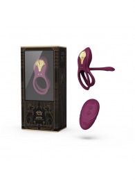 Фиолетовое эрекционное виброкольцо Bayek с пультом ДУ - Zalo - в Брянске купить с доставкой