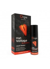 Жидкий вибратор Orgie High Voltage Strawberry - 15 мл. - ORGIE - купить с доставкой в Брянске