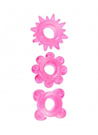 Комплект из 3 розовых эрекционных колец - Erowoman-Eroman - в Брянске купить с доставкой