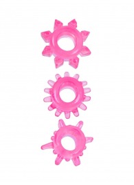 Комплект из трех розовых эрекционных колец - Erowoman-Eroman - в Брянске купить с доставкой