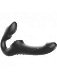 Черный безремневой страпон с 3 моторами - Ibiza - купить с доставкой в Брянске