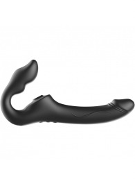 Черный безремневой страпон с 3 моторами - Ibiza - купить с доставкой в Брянске