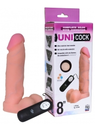 Фаллическая насадка Харнесс UNICOCK 8  с вибрацией - 20 см. - LOVETOY (А-Полимер) - купить с доставкой в Брянске