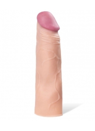 Реалистичная насадка с ярко выраженной головкой - 16,5 см. - A-toys - в Брянске купить с доставкой Реалистичная насадка с ярко выраженной головкой - 16,5 см. - A-toys - в Брянске купить с доставкой
