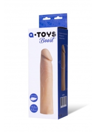 Реалистичная насадка с ярко выраженной головкой - 16,5 см. - A-toys - в Брянске купить с доставкой Реалистичная насадка с ярко выраженной головкой - 16,5 см. - A-toys - в Брянске купить с доставкой