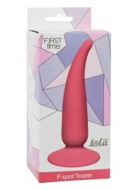 Розовая анальная пробка P-spot Teazer Pink - 12,2 см. - Lola Games - в Брянске купить с доставкой
