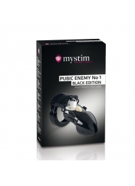 Пояс верности с электростимуляцией Mystim Pubic Enemy No1 Black Edition - MyStim - купить с доставкой в Брянске