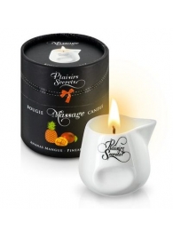 Массажная свеча с ароматом манго и ананаса Bougie de Massage Ananas Mangue - 80 мл. - Plaisir Secret - купить с доставкой в Брянске