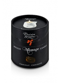 Массажная свеча с ароматом шоколада Bougie de Massage Gourmande Chocolat - 80 мл. - Plaisir Secret - купить с доставкой в Брянске