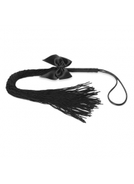 Чёрная плётка Lilly Whip Bijoux - Bijoux Indiscrets - купить с доставкой в Брянске