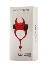 Красное эрекционное кольцо в форме дьяволенка DEVOL COCKRING - Adrien Lastic - в Брянске купить с доставкой