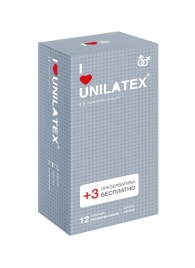 Презервативы с точками Unilatex Dotted - 12 шт. + 3 шт. в подарок - Unilatex - купить с доставкой в Брянске